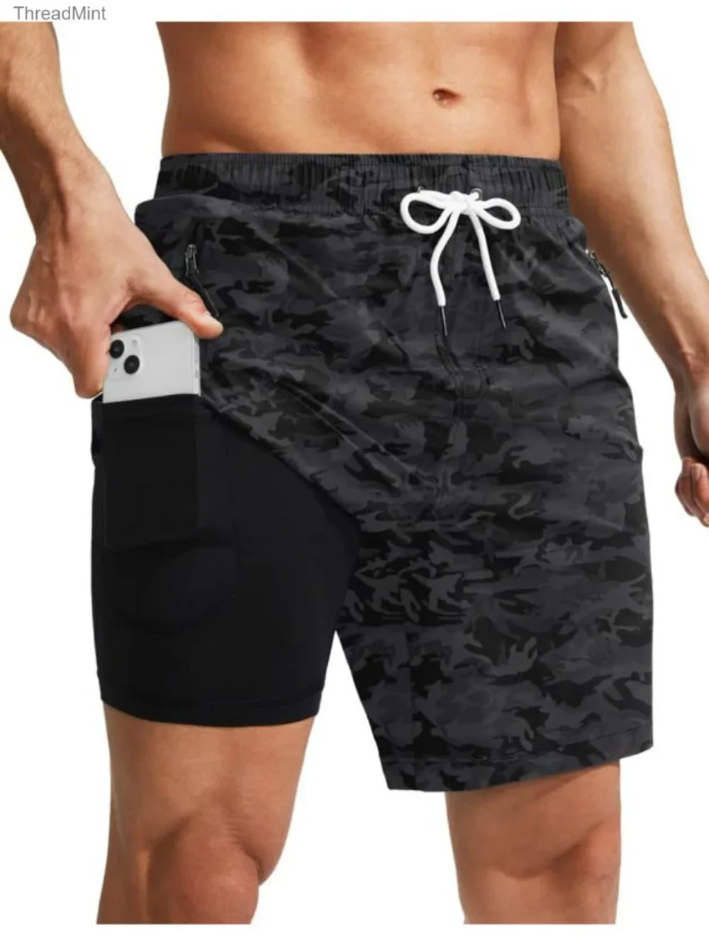 Mens Swim Trunks 7 Inch Quick Dry Board Shorts with Pockets